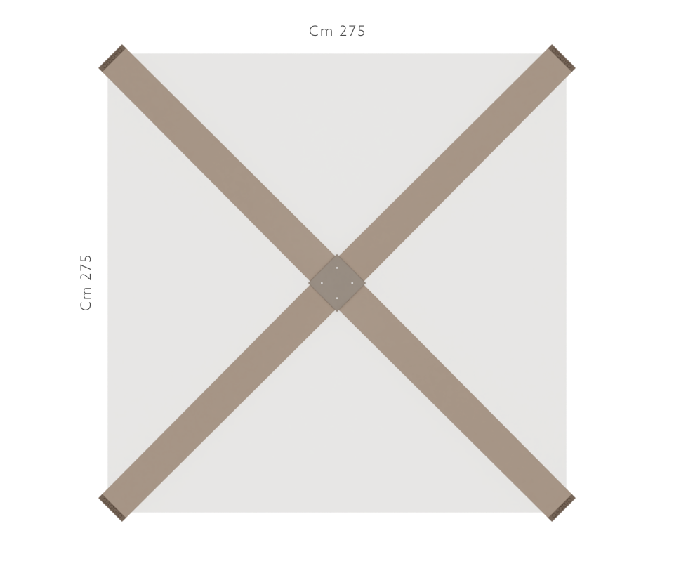 Stick maatvoering Stick design parasol